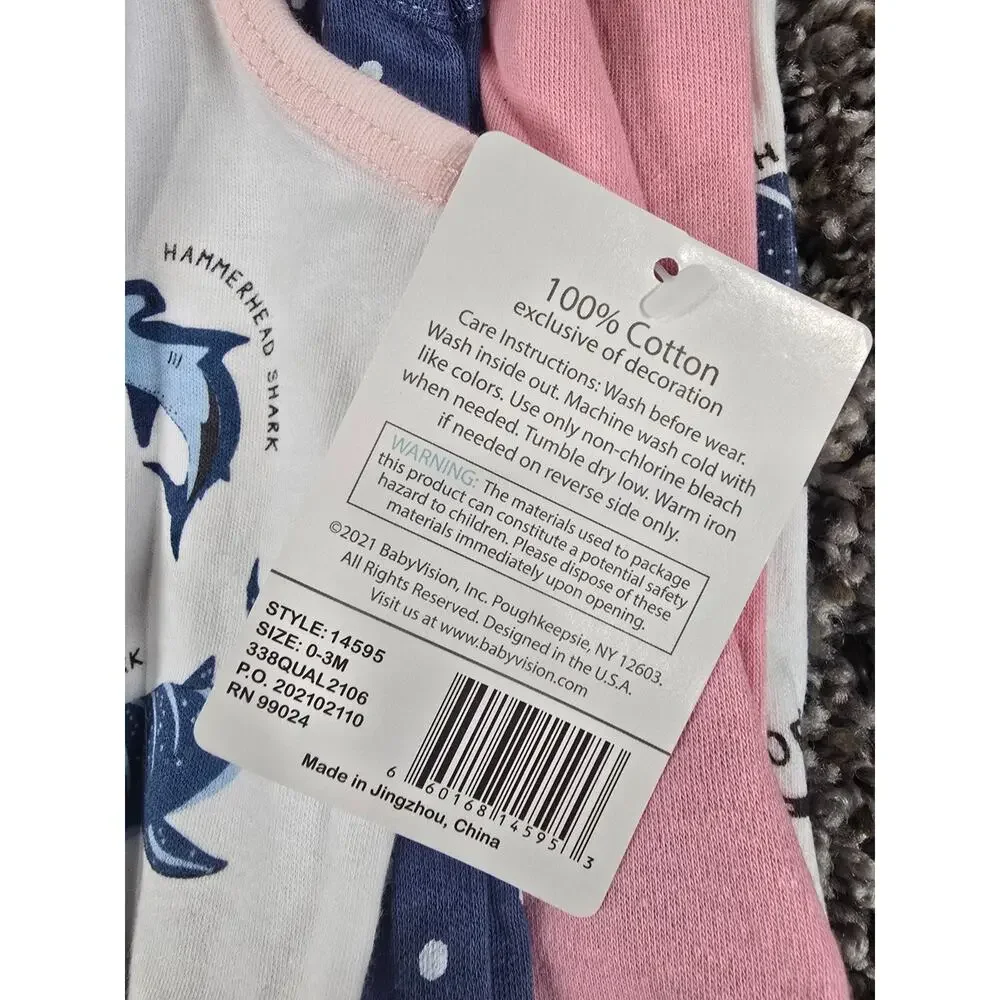Hudson Baby infant girl Sz 0-3M sleeveless bodysuits in a 